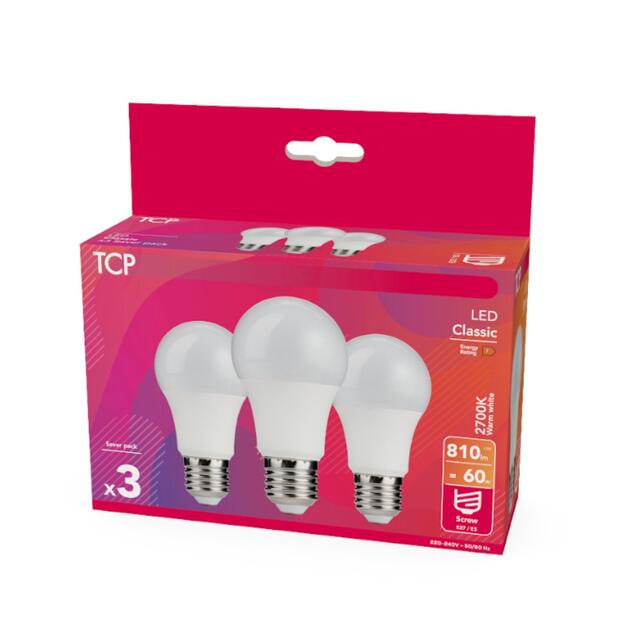 TCP Classic LED Screw 60W Light Bulbs