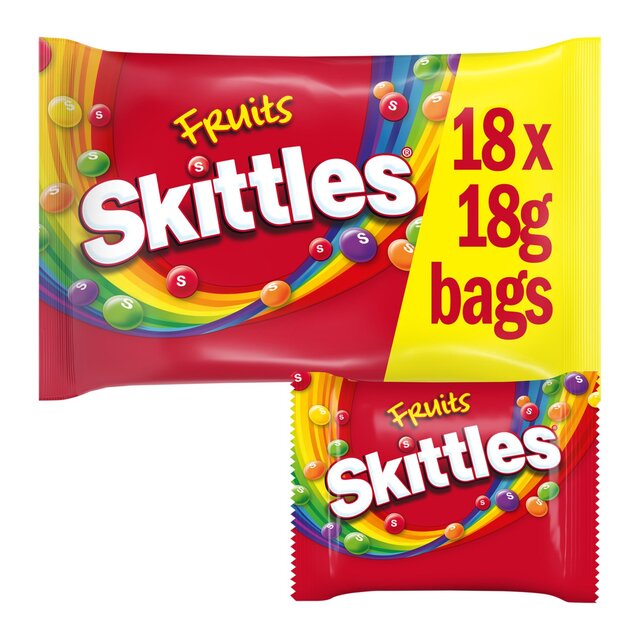 Skittles Vegan Chewy Sweets Fruit Flavoured Funsize Bags