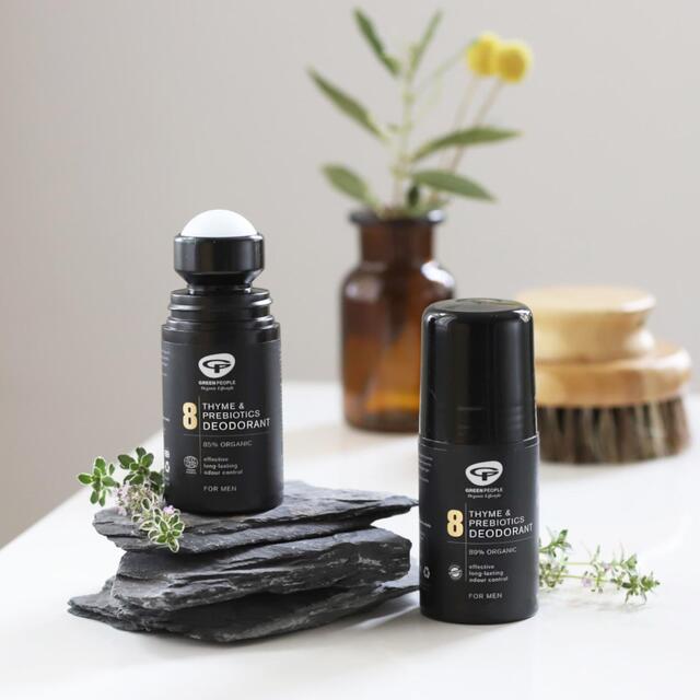 Green People Organic Men's Roll On Deodorant, Thyme & Prebiotics, Vegan thumbnail 3