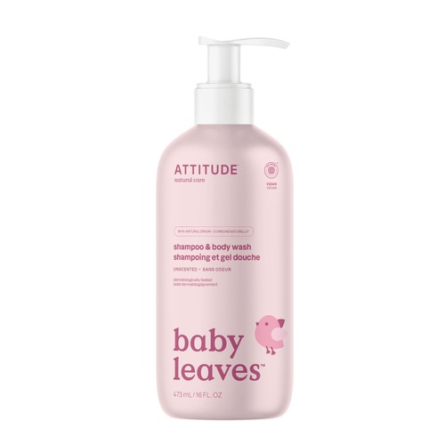 ATTITUDE Baby Leaves 2in1 Shampoo Fragrance Free