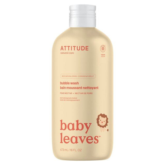 ATTITUDE Baby Leaves Bubble Wash Pear Nectar