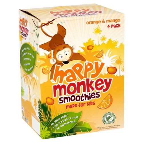 Happy Monkey Orange & Mango Kids Smoothie thumbnail 2