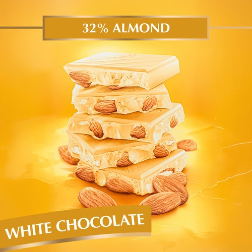 Lindt Les Grandes Almond & White Chocolate Bar thumbnail 3