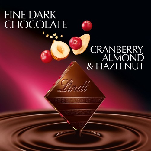 Lindt Excellence Cranberry, Almond & Hazelnut Dark Chocolate Bar thumbnail 2