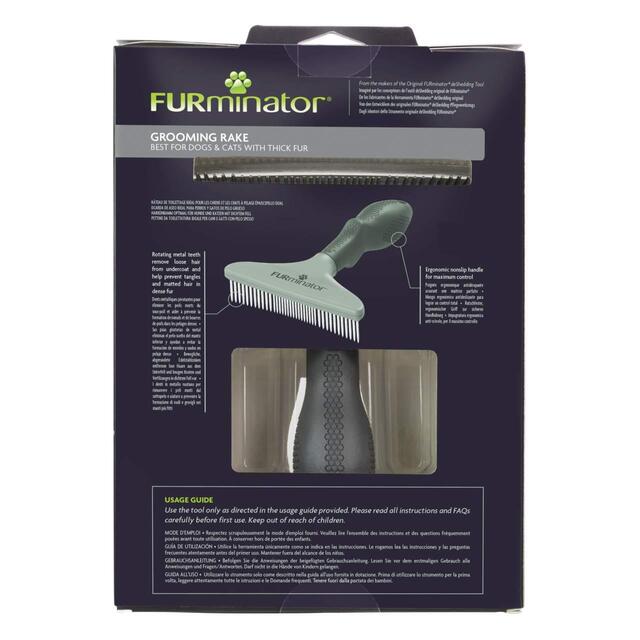 FURminator Dog and Cat Grooming Rake thumbnail 2