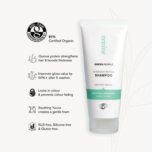 Green People Organic Shampoo, Intensive Repair, Vegan thumbnail 3
