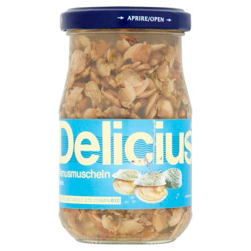 Delicius Unshelled Clams in Brine 195g