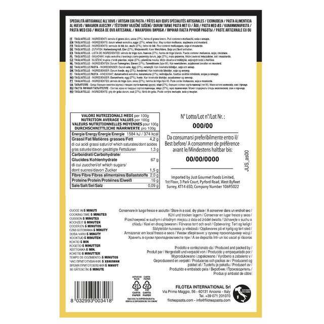 Filotea Tagliatelle Artisan Egg Pasta thumbnail 2