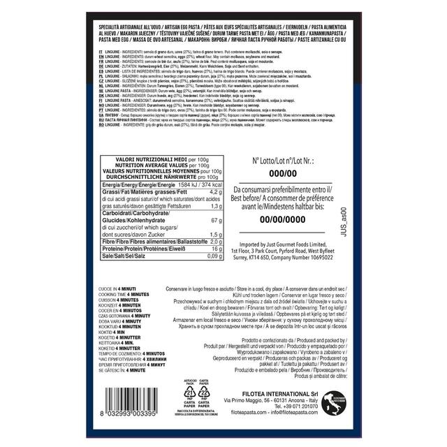 Filotea Linguine Artisan Egg Pasta thumbnail 2