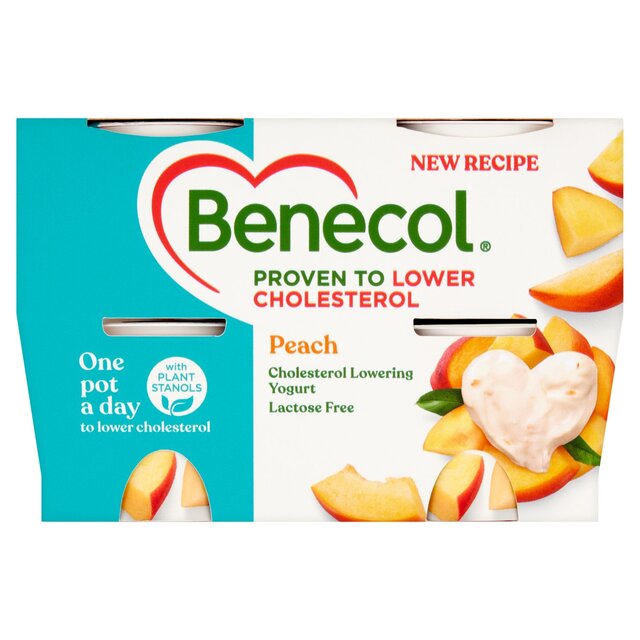 Benecol Cholesterol Lowering Yoghurt Peach thumbnail 2