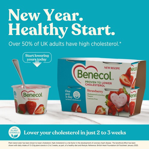 Benecol Cholesterol Lowering Yoghurt Strawberry thumbnail 2