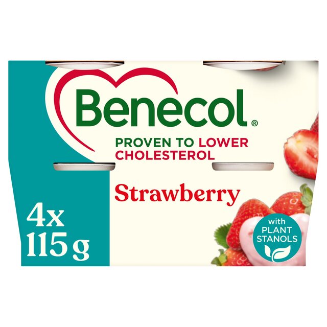 Benecol Cholesterol Lowering Yoghurt Strawberry