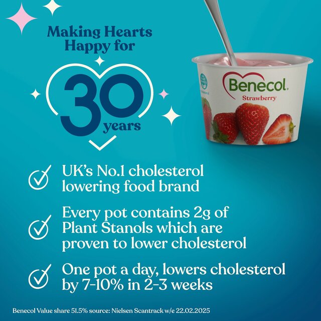 Benecol Cholesterol Lowering Yoghurt Strawberry thumbnail 3