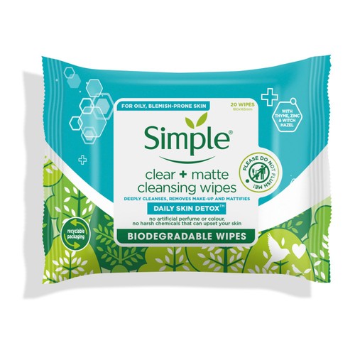 Simple Wipes Daily Detox Matte