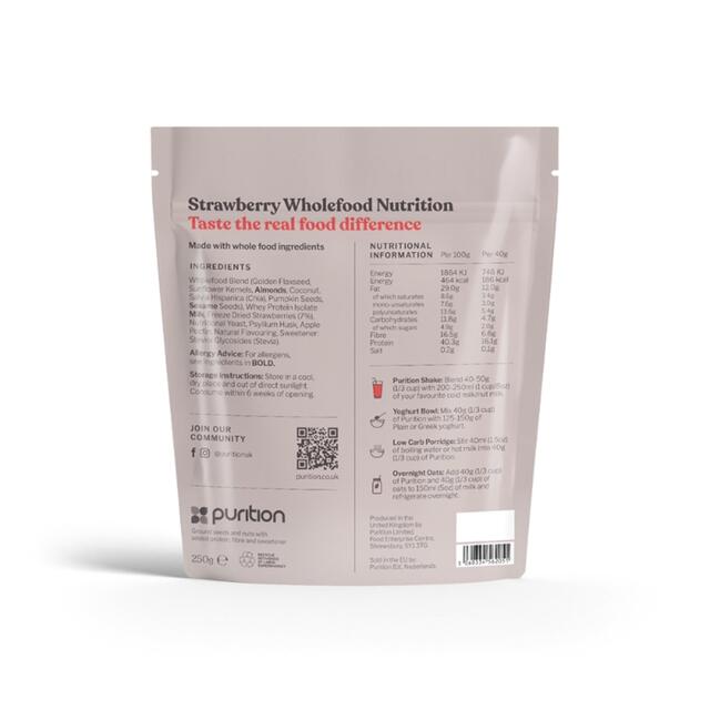 Purition Strawberries Wholefood Nutrition Powder thumbnail 2