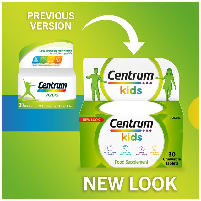 Centrum Kids Multivitamins with Vitamins D, C & Zinc Tablets thumbnail 3