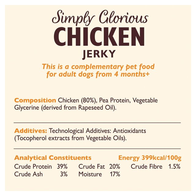 Lily's Kitchen Simply Glorious Chicken Jerky for Dogs thumbnail 2