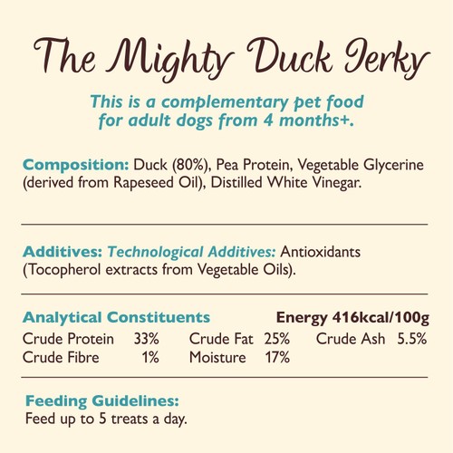 Lily's Kitchen The Mighty Duck Mini Jerky for Dogs thumbnail 4