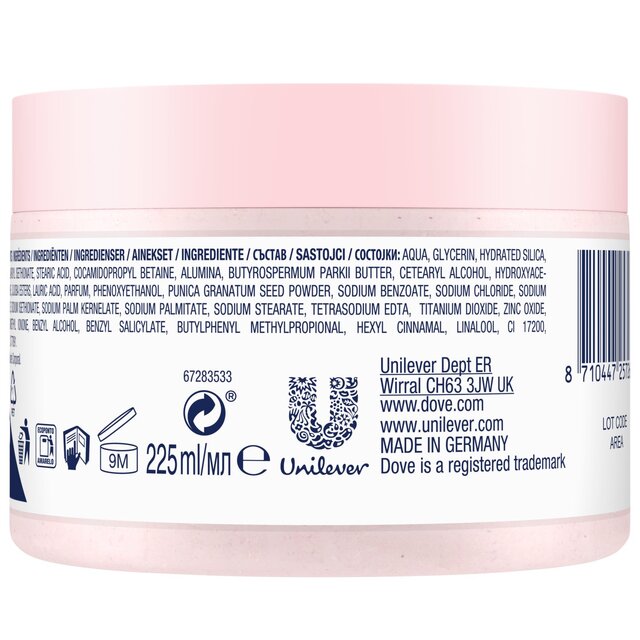 Dove Pomegranate Shower Exfoliating Body Scrub Jar thumbnail 3