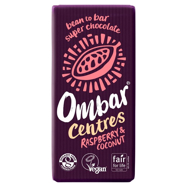 Ombar Centres Raspberry & Coconut Organic Vegan Fair Trade Chocolate thumbnail 2