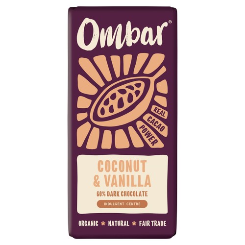 Ombar Centres Coconut & Vanilla Organic Vegan Fair Trade Chocolate