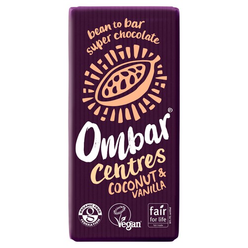 Ombar Centres Coconut & Vanilla Organic Vegan Fair Trade Chocolate thumbnail 2