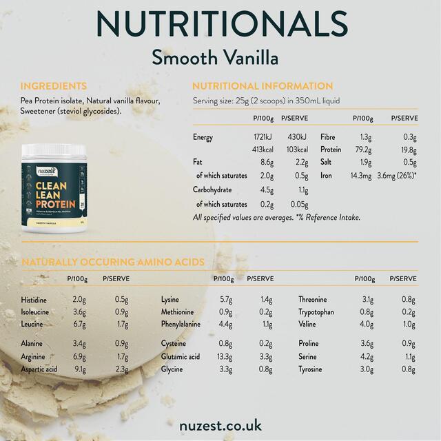 Nuzest Smooth Vanilla Clean Lean Protein Powder thumbnail 6
