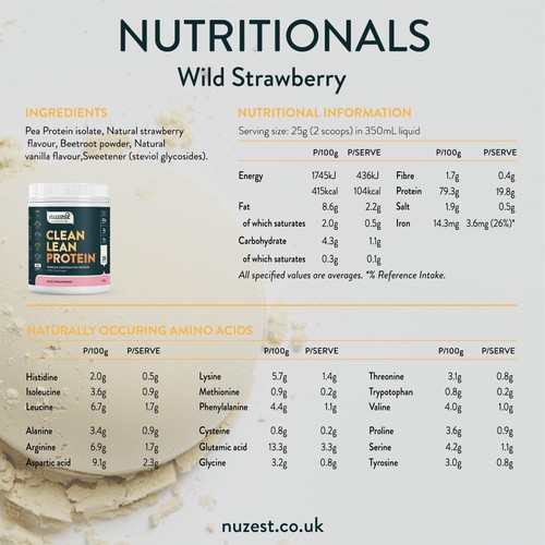 Nuzest Wild Strawberry Clean Lean Protein Powder  thumbnail 6