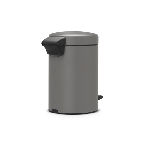 Brabantia NewIcon Pedal Bin 3 Litre Mineral Concrete Grey thumbnail 2