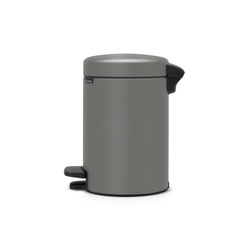 Brabantia NewIcon Pedal Bin 3 Litre Mineral Concrete Grey thumbnail 3