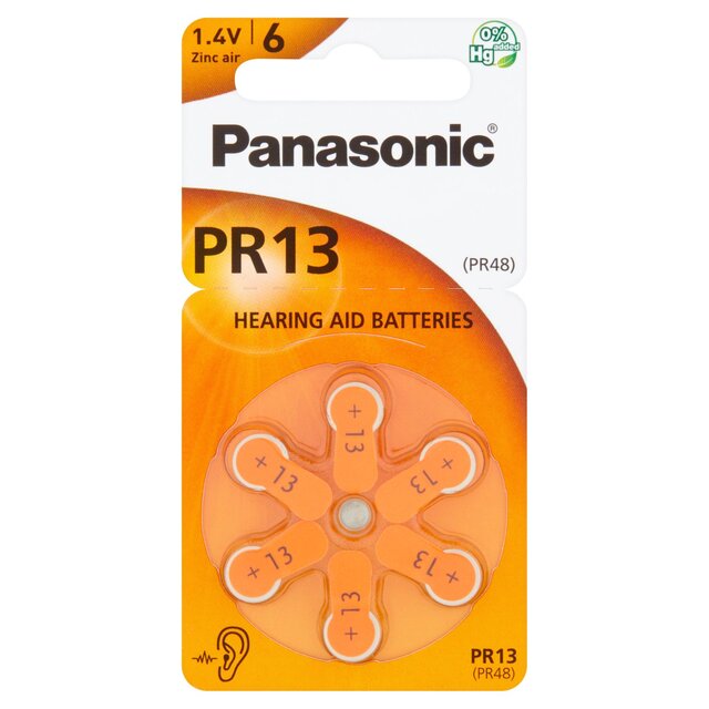 Panasonic PR-13 Zinc Air Hearing Aid Batteries