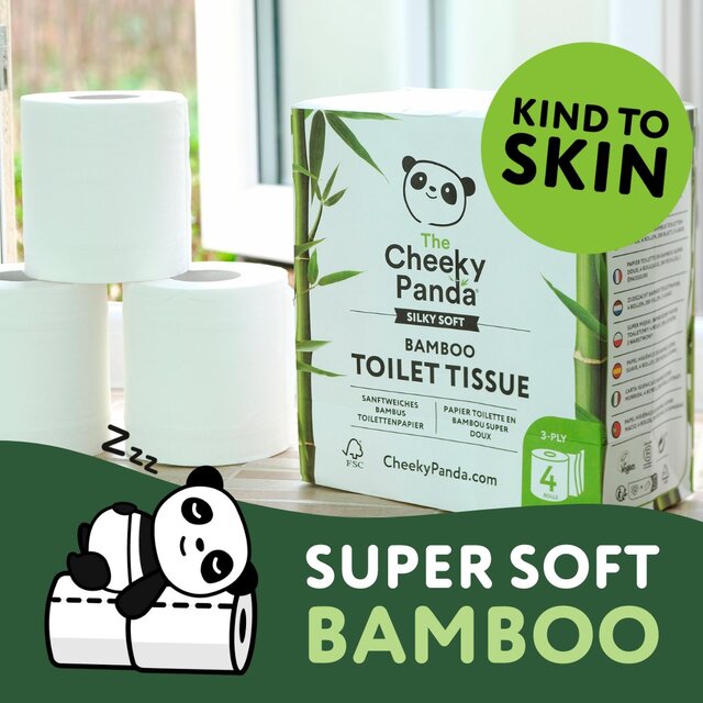 Cheeky Panda Natural Bamboo Toilet Tissue thumbnail 4