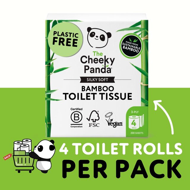 Cheeky Panda Natural Bamboo Toilet Tissue thumbnail 7