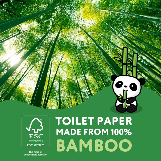 Cheeky Panda Natural Bamboo Toilet Tissue thumbnail 2