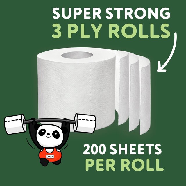 Cheeky Panda Natural Bamboo Toilet Tissue thumbnail 3