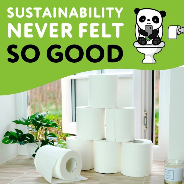 Cheeky Panda Natural Bamboo Toilet Tissue thumbnail 6