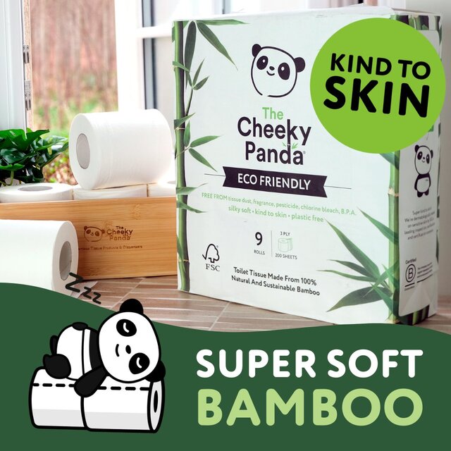 Cheeky Panda Natural Bamboo Toilet Tissue thumbnail 8