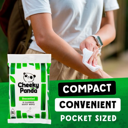 The Cheeky Panda Biodegradable Bamboo Handy Wipes thumbnail 4