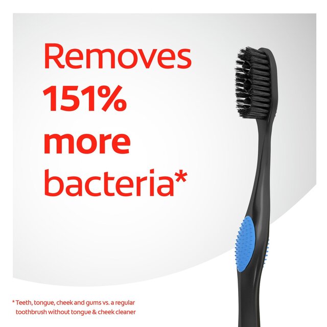 Colgate 360 Deep Clean Charcoal Medium Manual Toothbrush thumbnail 3