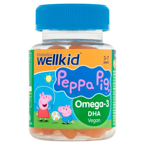 Vitabiotics WellKid Orange Vegan Peppa Pig Omega-3 DHA Jellies 3-7yrs  thumbnail 2