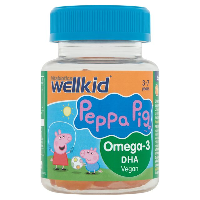 Vitabiotics WellKid Orange Vegan Peppa Pig Omega-3 DHA Jellies 3-7yrs