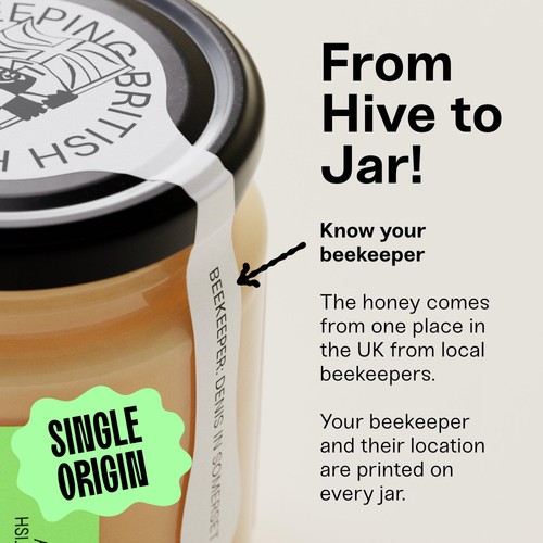 Black Bee Honey British Spring Set Honey thumbnail 5