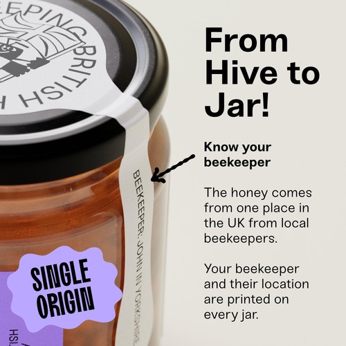 Black Bee Honey British Autumn Heather Honey thumbnail 5