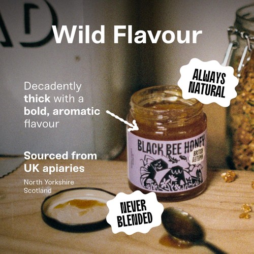 Black Bee Honey British Autumn Heather Honey thumbnail 6