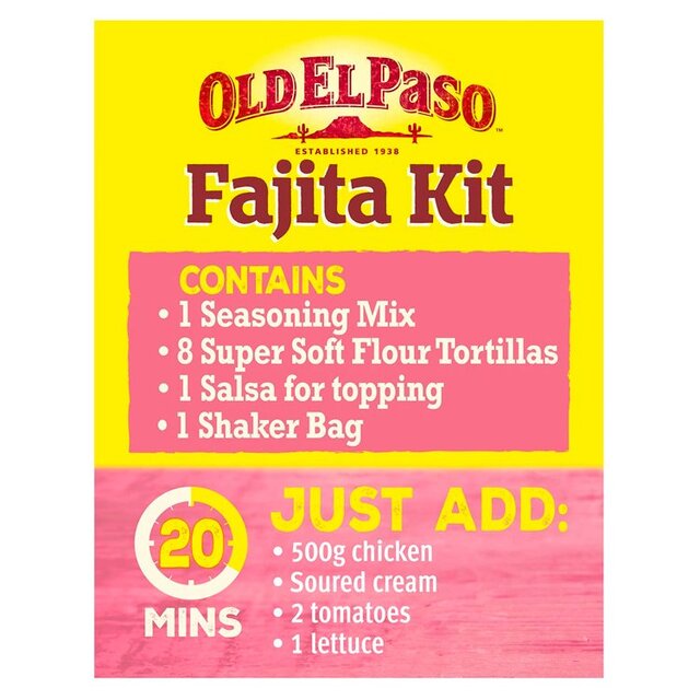 Old El Paso Mexican Oven Baked Crispy Chicken Fajita Kit thumbnail 3