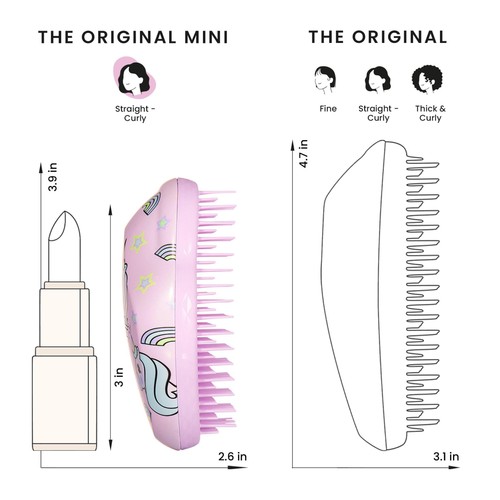 Tangle Teezer Kids Unicorn Mini Detangling Hairbrush  thumbnail 6