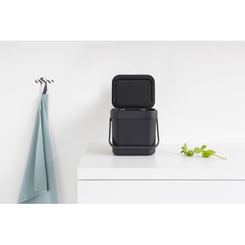 Brabantia 3 Litre Grey Sort & Go Waste Bin   thumbnail 9
