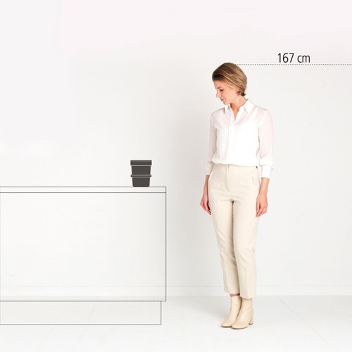 Brabantia 3 Litre Grey Sort & Go Waste Bin   thumbnail 10