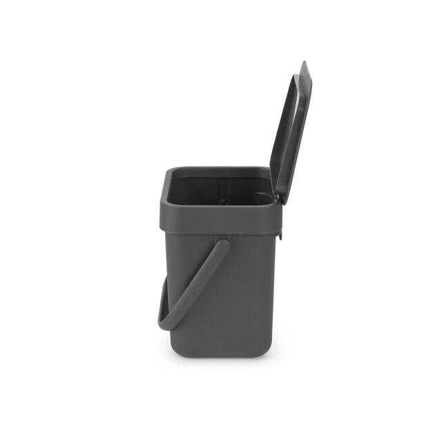 Brabantia 3 Litre Grey Sort & Go Waste Bin thumbnail 5