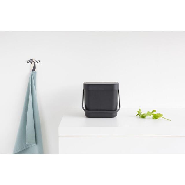 Brabantia 3 Litre Grey Sort & Go Waste Bin thumbnail 7